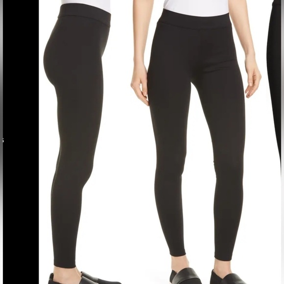 Women’s Black Vince Stretch Leggings Size Medium - Picture 2 of 11